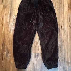 Cozy Black Fuzzy Pants